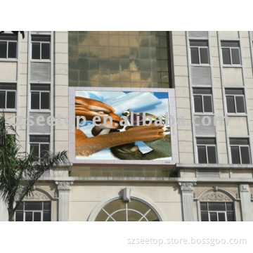 Outdoor full color led display with super-thin cabinet and super-high brightness